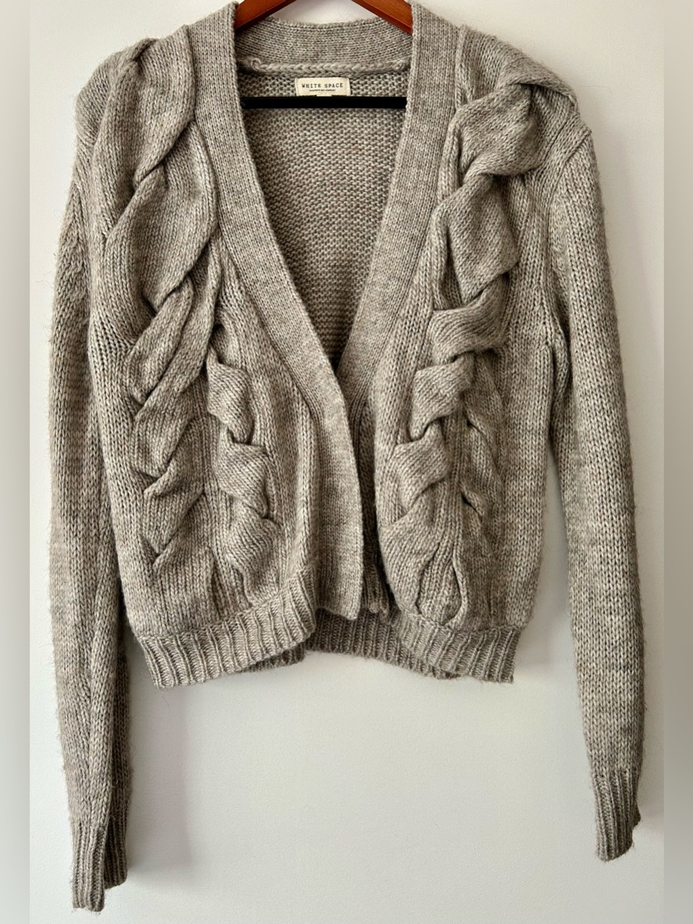 White Space by Hudson’s Bay Co. Woven Cable Knit Cardigan - Picture 9 of 15